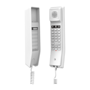 Grandstream GHP610 Hotel IP Phone, 2 SIP accounts, 2 lines, 1x Ethernet 10100 PoE, no LCD, no PSU, White